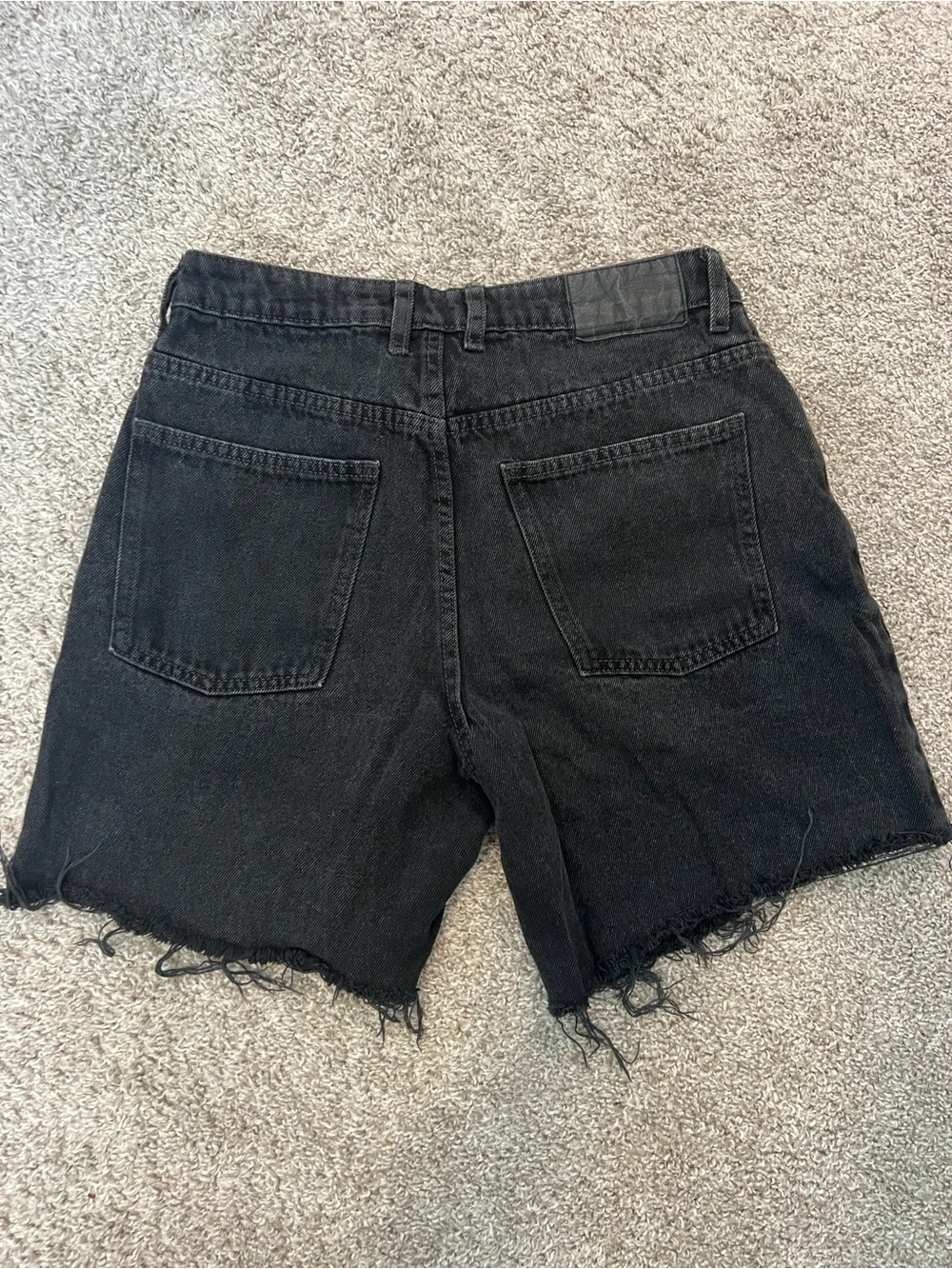 Cotton On Black Relaxed Denim Shorts